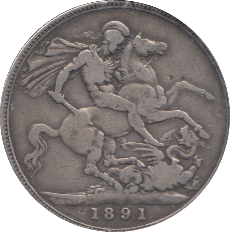 1891 CROWN ( FINE ) - CROWN - Cambridgeshire Coins