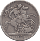 1891 CROWN ( FINE ) - CROWN - Cambridgeshire Coins