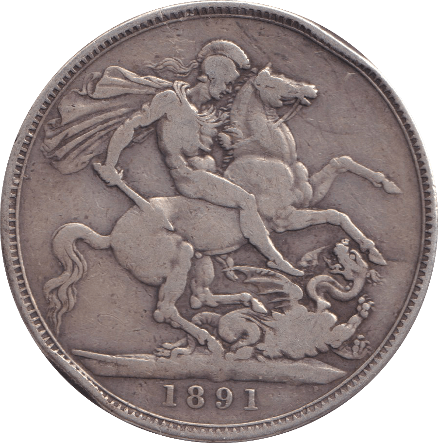 1891 CROWN ( FINE ) - CROWN - Cambridgeshire Coins
