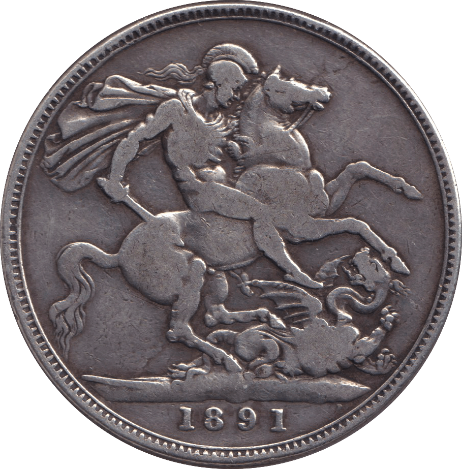 1891 CROWN ( FINE ) - CROWN - Cambridgeshire Coins