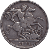 1891 CROWN ( FINE ) - CROWN - Cambridgeshire Coins