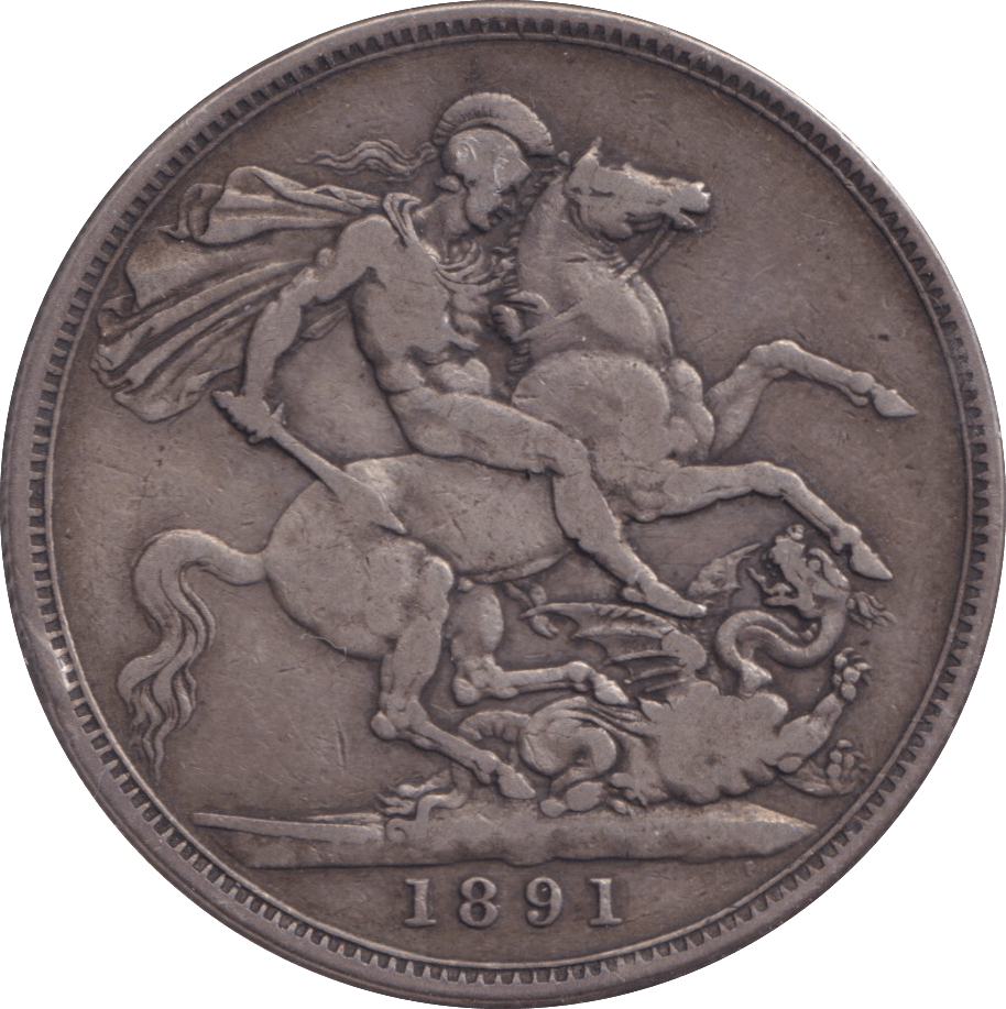 1891 CROWN ( FINE ) - CROWN - Cambridgeshire Coins