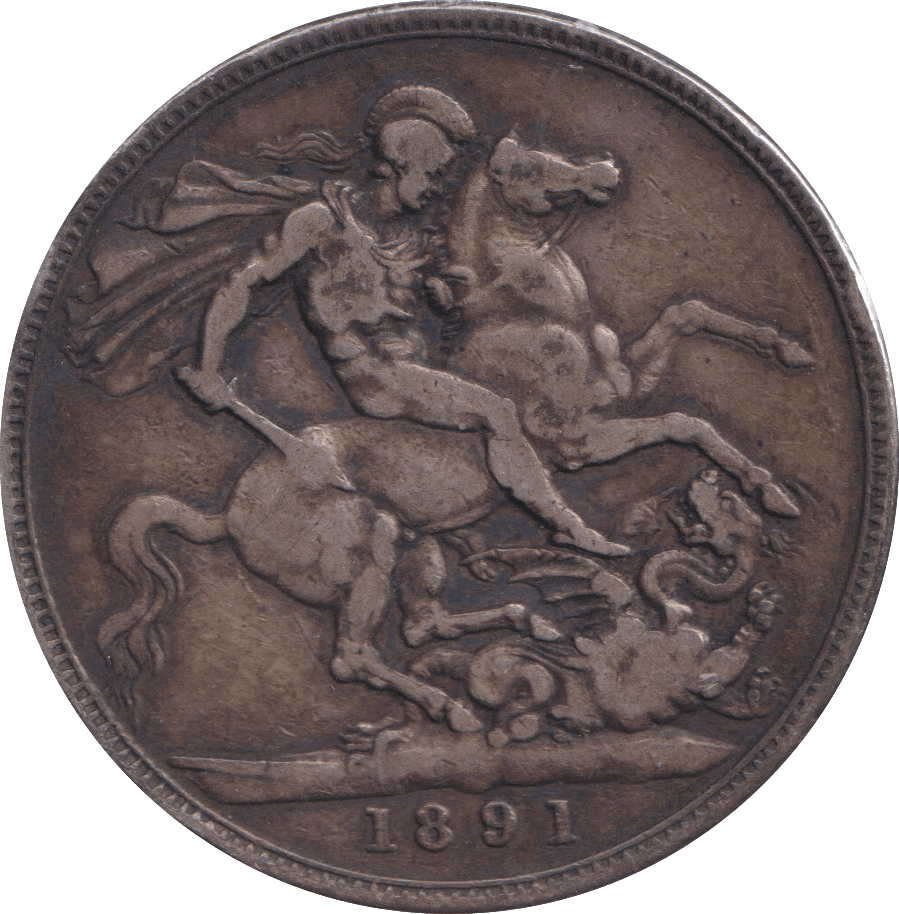 1891 CROWN ( FINE ) - CROWN - Cambridgeshire Coins