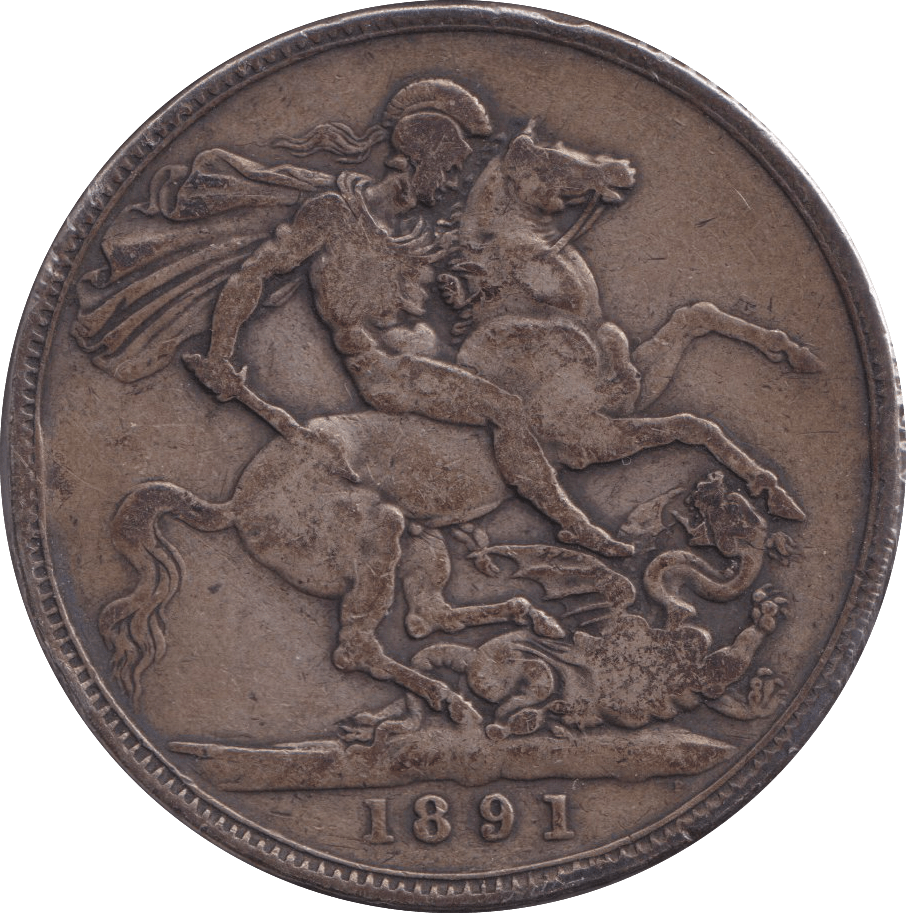 1891 CROWN ( FINE ) - CROWN - Cambridgeshire Coins