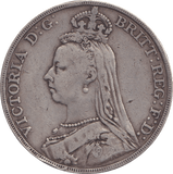 1891 CROWN ( FINE ) - CROWN - Cambridgeshire Coins