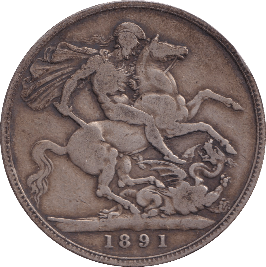 1891 CROWN ( FINE ) - CROWN - Cambridgeshire Coins
