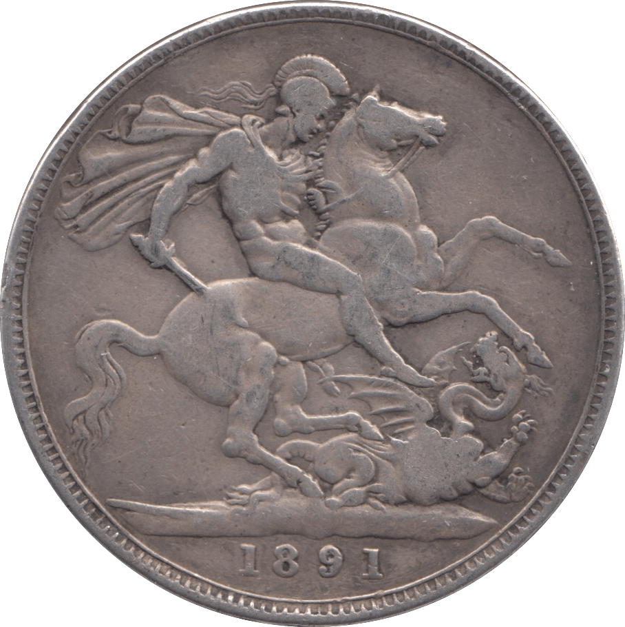 1891 CROWN ( FINE ) - CROWN - Cambridgeshire Coins