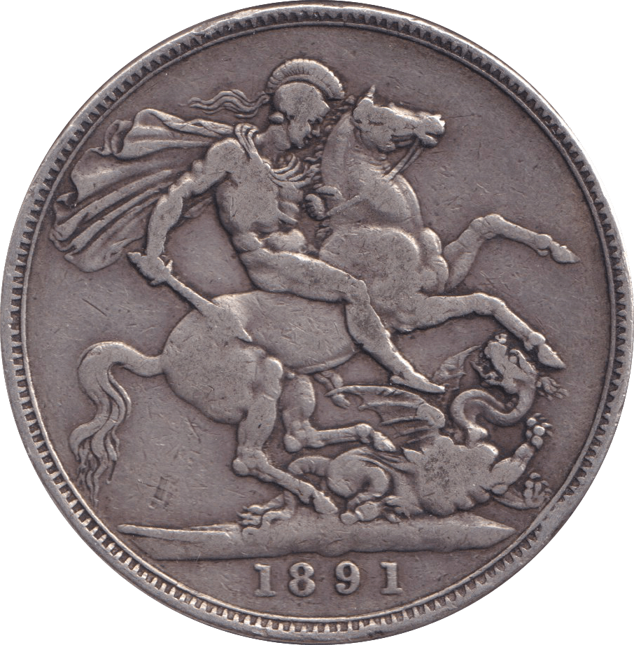 1891 CROWN ( FINE ) - CROWN - Cambridgeshire Coins