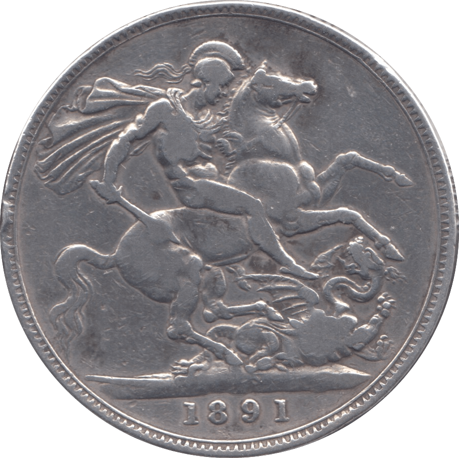 1891 CROWN ( FINE ) - Crown - Cambridgeshire Coins