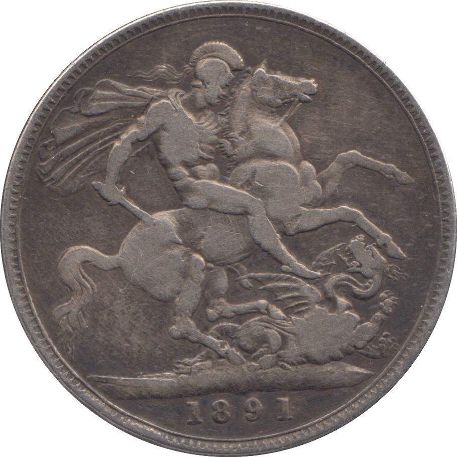 1891 CROWN ( FINE ) - CROWN - Cambridgeshire Coins