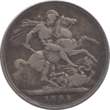 1891 CROWN ( FINE ) - CROWN - Cambridgeshire Coins