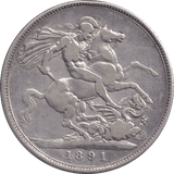 1891 CROWN ( FINE ) - CROWN - Cambridgeshire Coins