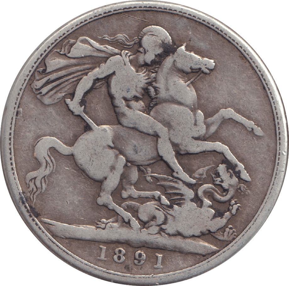1891 CROWN ( FINE ) - CROWN - Cambridgeshire Coins