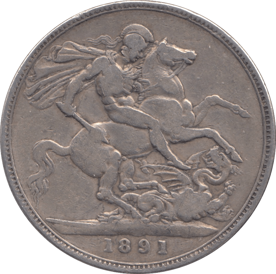 1891 CROWN ( FINE ) - CROWN - Cambridgeshire Coins