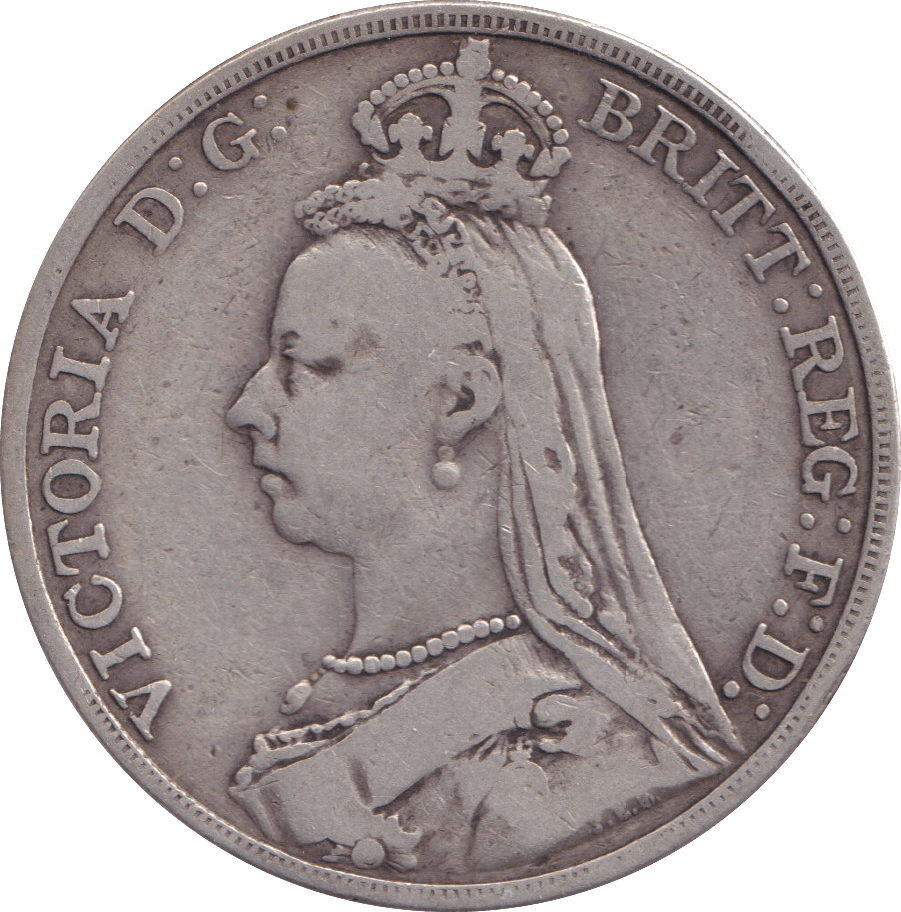 1891 CROWN ( FINE ) - FLORIN - Cambridgeshire Coins
