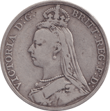1891 CROWN ( FINE ) - FLORIN - Cambridgeshire Coins
