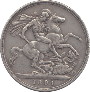 1891 CROWN ( GF ) - CROWN - Cambridgeshire Coins