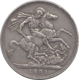 1891 CROWN ( GF ) - CROWN - Cambridgeshire Coins