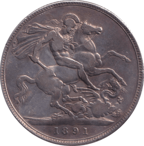 1891 CROWN ( GF ) - CROWN - Cambridgeshire Coins
