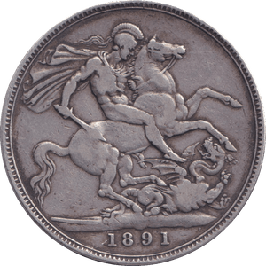 1891 CROWN ( GF ) - CROWN - Cambridgeshire Coins