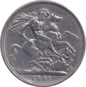 1891 CROWN ( GF ) - CROWN - Cambridgeshire Coins