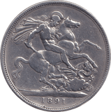 1891 CROWN ( GF ) - CROWN - Cambridgeshire Coins