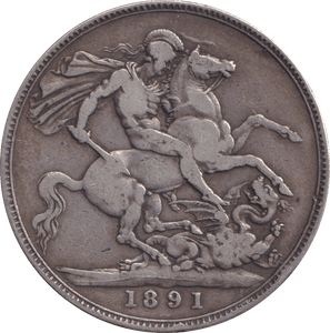 1891 CROWN ( GF ) - CROWN - Cambridgeshire Coins