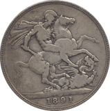 1891 CROWN ( GF ) - CROWN - Cambridgeshire Coins