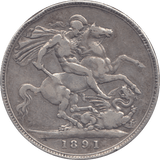 1891 CROWN ( GF ) - CROWN - Cambridgeshire Coins