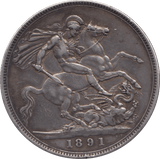 1891 CROWN ( GF ) D2 - CROWN - Cambridgeshire Coins