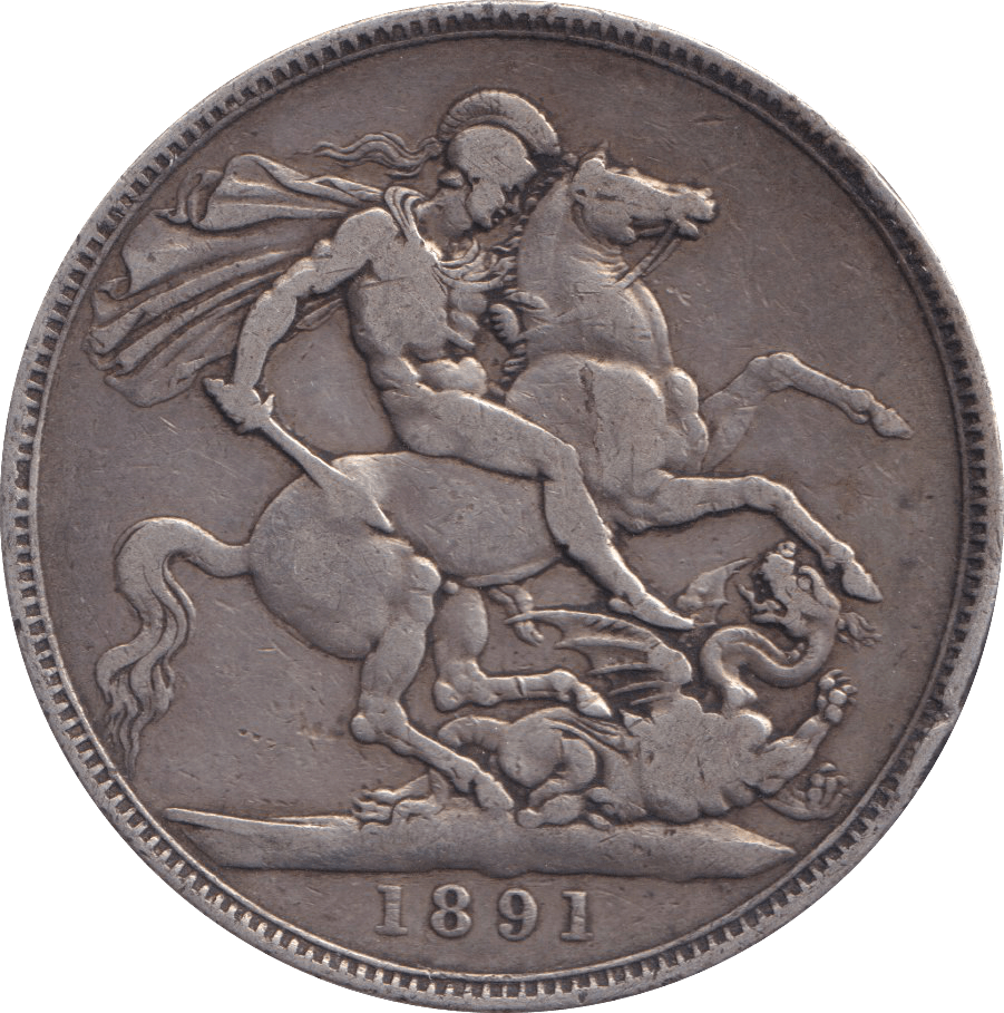 1891 CROWN ( GF ) - FLORIN - Cambridgeshire Coins