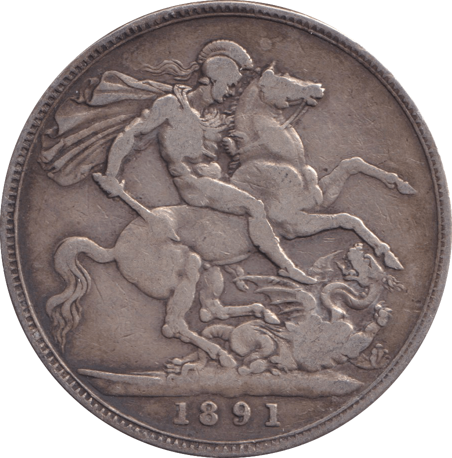 1891 CROWN ( GF ) - FLORIN - Cambridgeshire Coins
