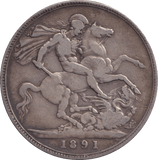 1891 CROWN ( GF ) - FLORIN - Cambridgeshire Coins