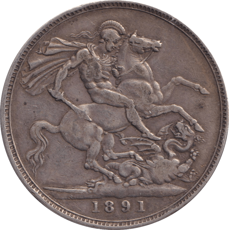 1891 CROWN ( GF ) - FLORIN - Cambridgeshire Coins