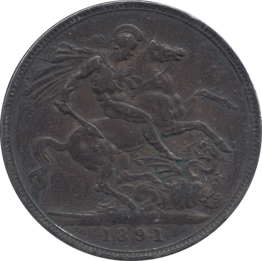 1891 CROWN ( GVF ) - CROWN - Cambridgeshire Coins