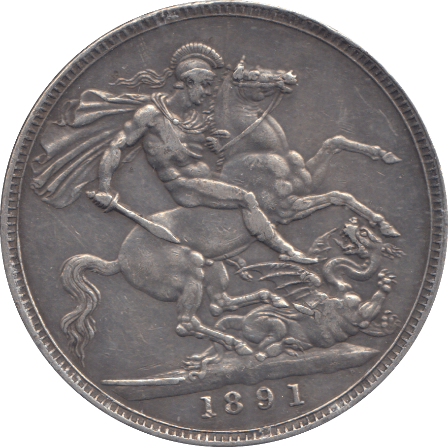 1891 CROWN ( GVF ) - CROWN - Cambridgeshire Coins