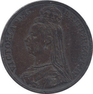 1891 CROWN ( GVF ) - CROWN - Cambridgeshire Coins