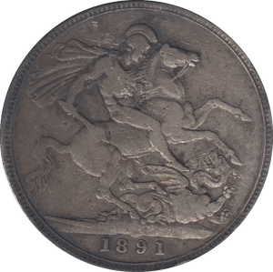 1891 CROWN ( NF ) - CROWN - Cambridgeshire Coins