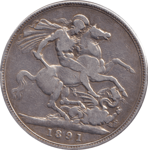 1891 CROWN ( NF ) - CROWN - Cambridgeshire Coins