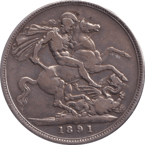 1891 CROWN ( NF ) - CROWN - Cambridgeshire Coins