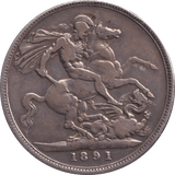 1891 CROWN ( NF ) - CROWN - Cambridgeshire Coins