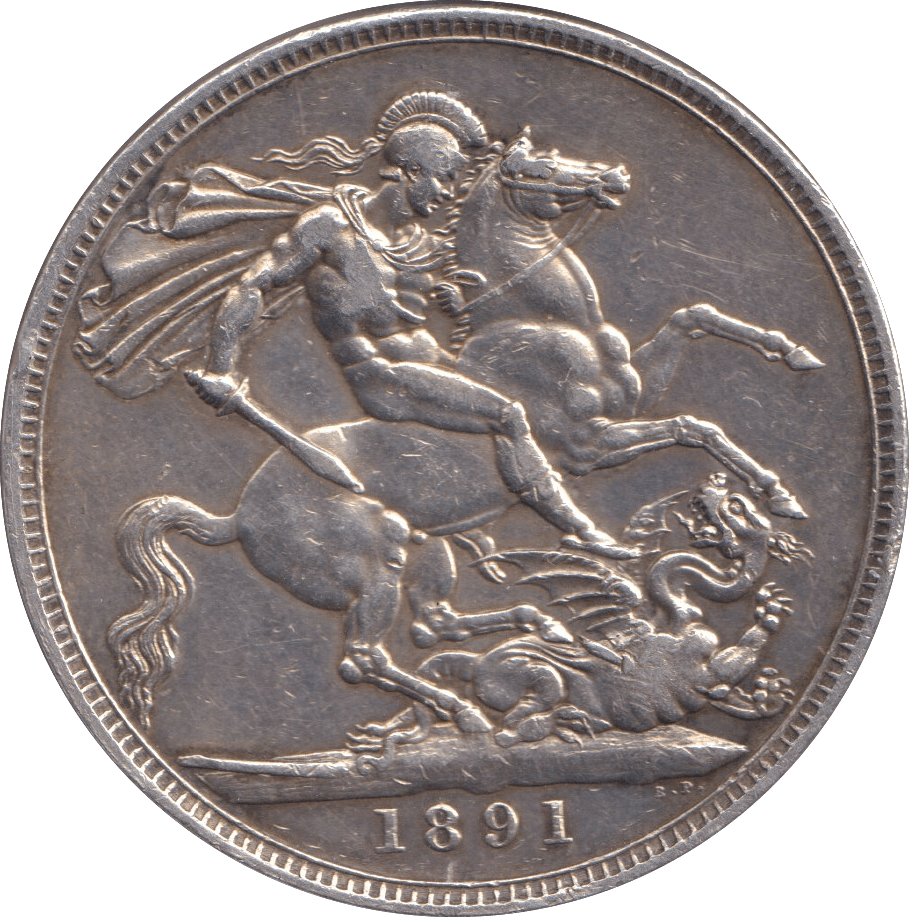 1891 CROWN ( VF ) - CROWN - Cambridgeshire Coins
