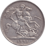 1891 CROWN ( VF ) - CROWN - Cambridgeshire Coins