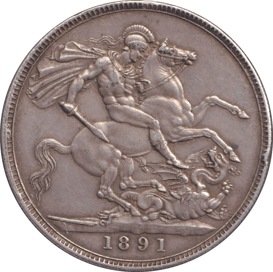 1891 CROWN ( VF ) - CROWN - Cambridgeshire Coins