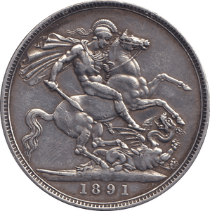 1891 CROWN ( VF ) - CROWN - Cambridgeshire Coins