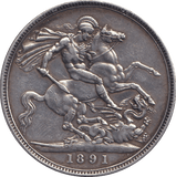 1891 CROWN ( VF ) - CROWN - Cambridgeshire Coins