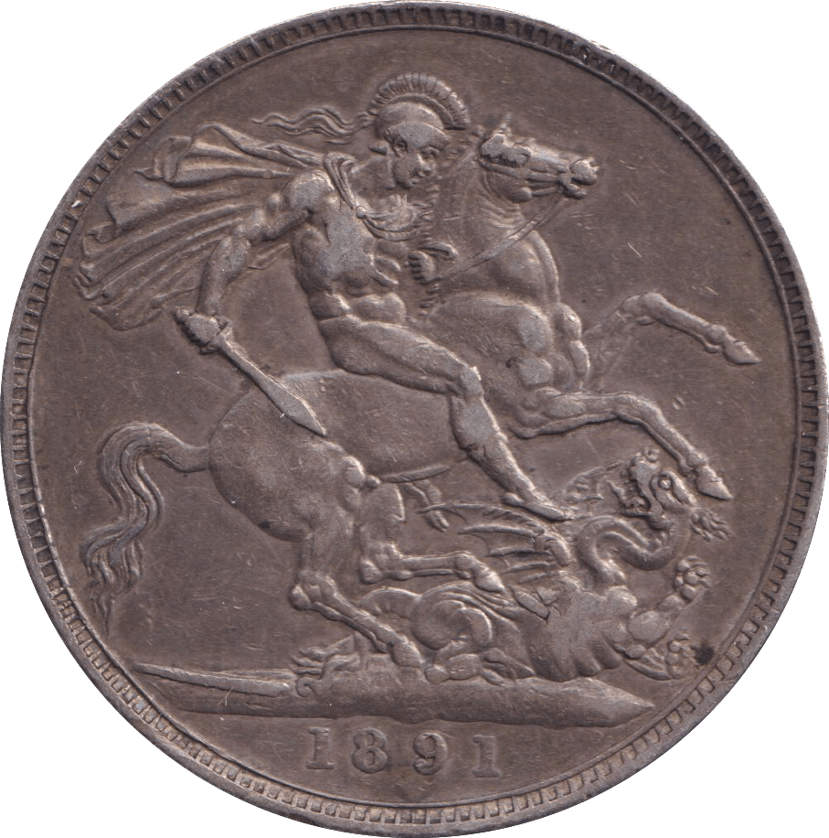 1891 CROWN ( VF ) - FLORIN - Cambridgeshire Coins