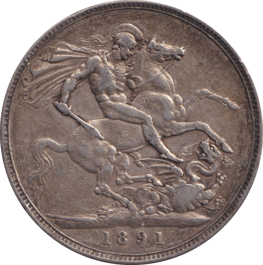 1891 CROWN ( VF ) - FLORIN - Cambridgeshire Coins