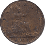 1891 FARTHING ( AUNC ) - FARTHING - Cambridgeshire Coins