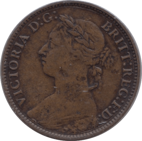 1891 FARTHING ( FINE ) - Farthing - Cambridgeshire Coins